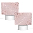 thumbnail image 2 of Fotbe Rose Gold Abstract Spots 1 Pattern Acrylic Night Light Gift with 3 Color ModesTouch-Sensitive LED Lamp Perfect Gift for Mother's Day, Birthday, or Christmas, 2 of 9