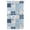 Blue, variant on Sheer Curtains 108 Inches Long, Spring Floral Semi Sheer Curtains Light Filtering Window Treatment, Dark Purple Flowers Patchwork Grid Bohemia Privacy Voile Drapes for Living Room 52x108 Inch