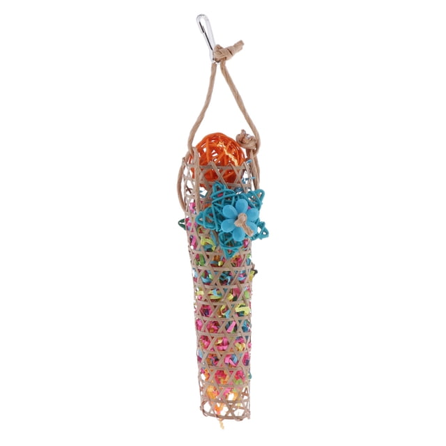 Pájaros Loros Juguetes para Masticar Pájaros Loros Accesorio para Colgar Pájaros Loros Sunnimix Juguetes de masticación de madera para pájaros