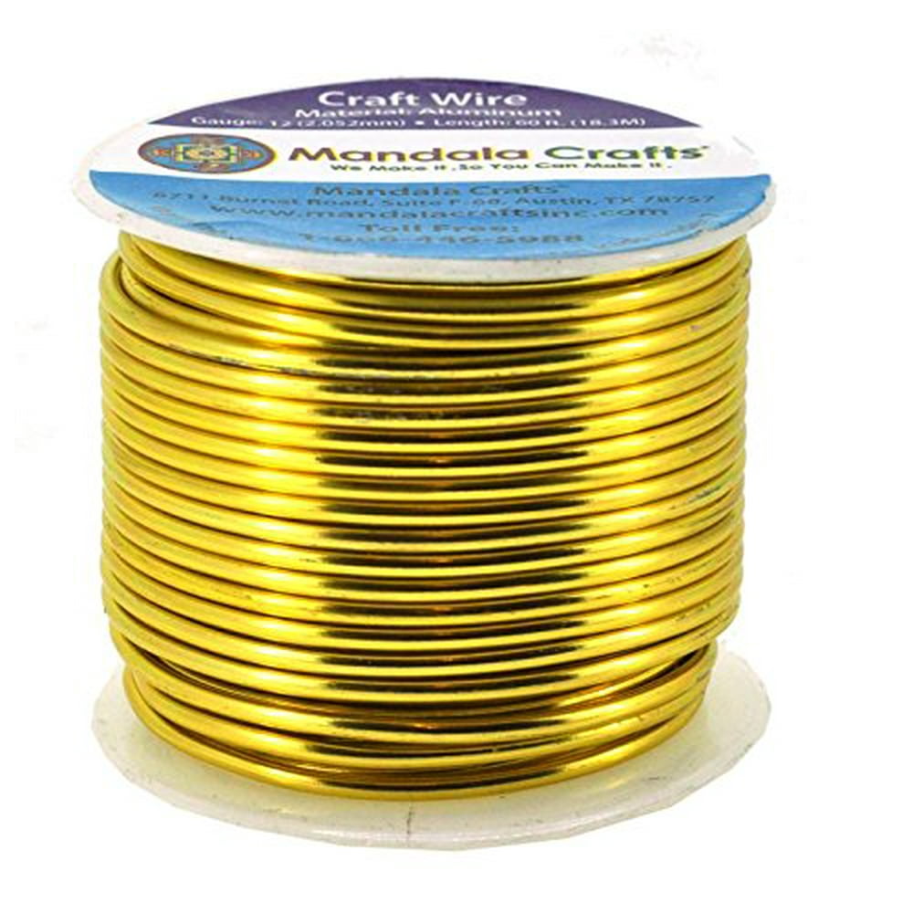 Mandala Crafts Anodized Aluminum Wire for Sculpting, Armature, Jewelry