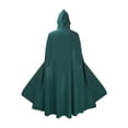 thumbnail image 1 of Capa medieval para disfraz de cosplay, capucha de longitud completa, capa con capucha de caballero, disfraz de Verde, 1 of 8