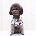 thumbnail image 1 of Camisetas para perros y gatos Camisetas hawaianas elegantes de verano Ropa para mascotas con estampado suave, cómodo y transpirable para perros pequeños y grandes, gatos (blanco), 1 of 4