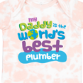 thumbnail image 4 of Inktastic Daddy Worlds Best Plumber Boys or Girls Baby Bodysuit, 4 of 5