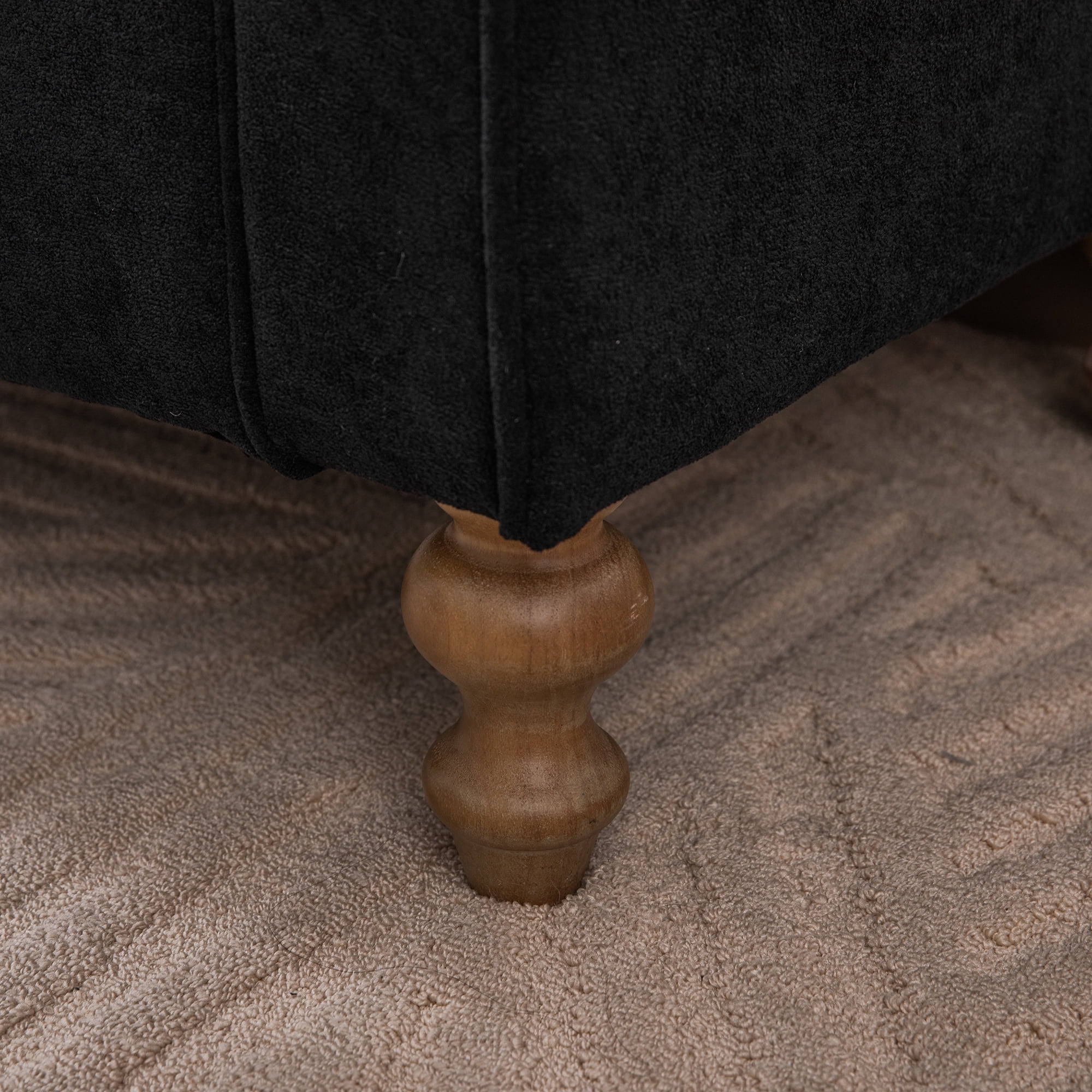 65.75" Wide Modern Upholstered Storage Bench With Double Lids