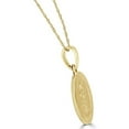 thumbnail image 2 of Pompeii 14k White or Yellow Gold Gold St. Joseph Medal Pendant Necklace 14.5mm 1.6 Grams, 2 of 4