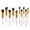 White, variant on 10-Piece Makeup Brush Set Complete Eye Face Cosmetic Application Tools Kit 10PCS