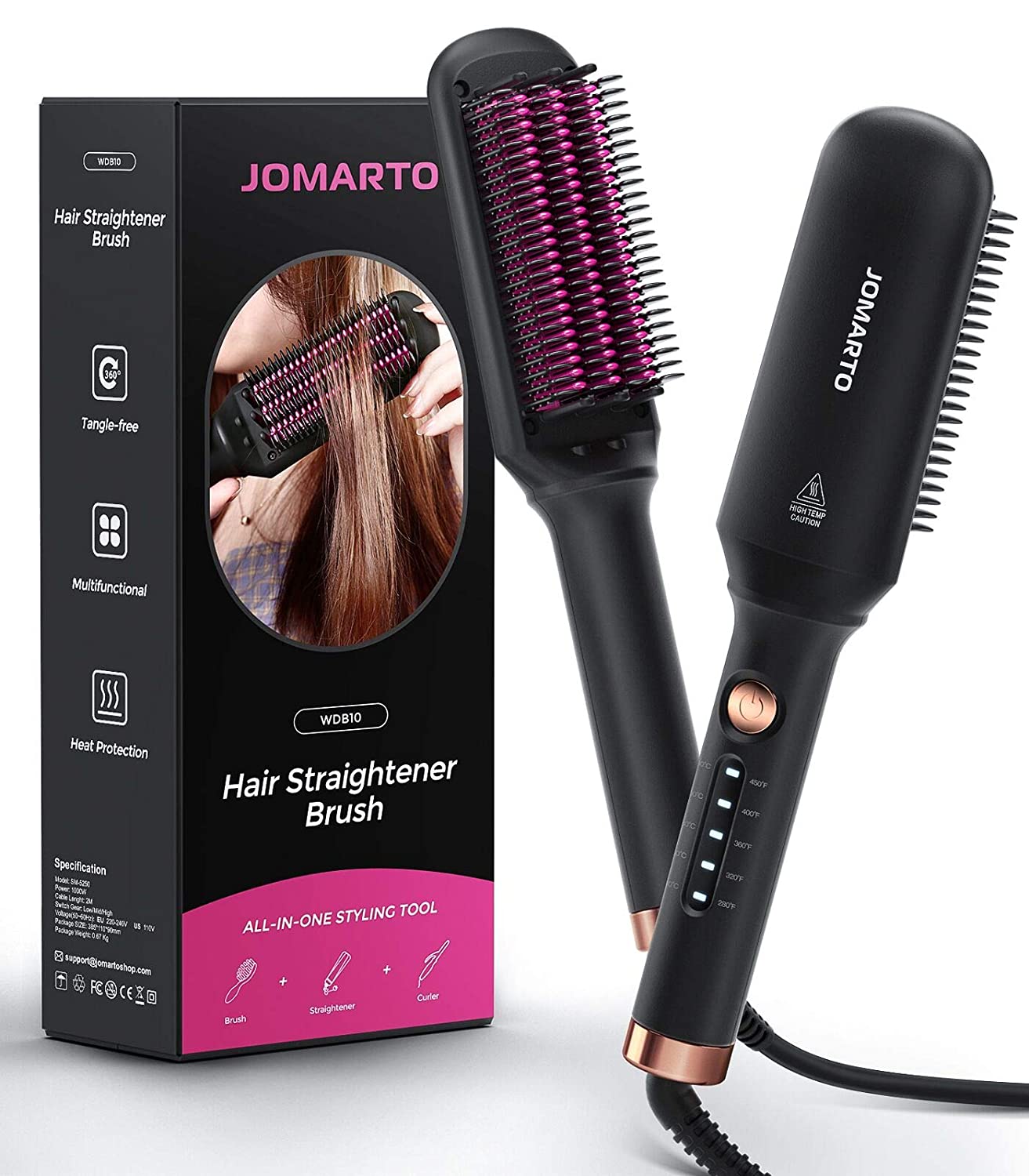 jomarto hair dryer brush