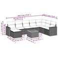 thumbnail image 3 of vidaXL Garden Sofa Set Grey, 3 of 5