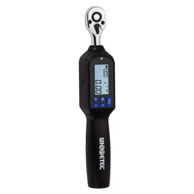 Yeacher ES2-006AN 1/4 Inch Handheld Portable Digital Torque Wrench Large Screen with Backlight Sound LED Alarm Real-time Peaks Measurement Four Units Switching Multifunctional Practical Torque Wrench