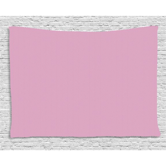 Chevron Tapestry, Modern Abstract Geometric Design Diagonal Stripes Monochrome Composition, Wall Hanging for Bedroom Living Room Dorm Decor, 60W X 40L Inches, Magenta and White, by Ambesonne