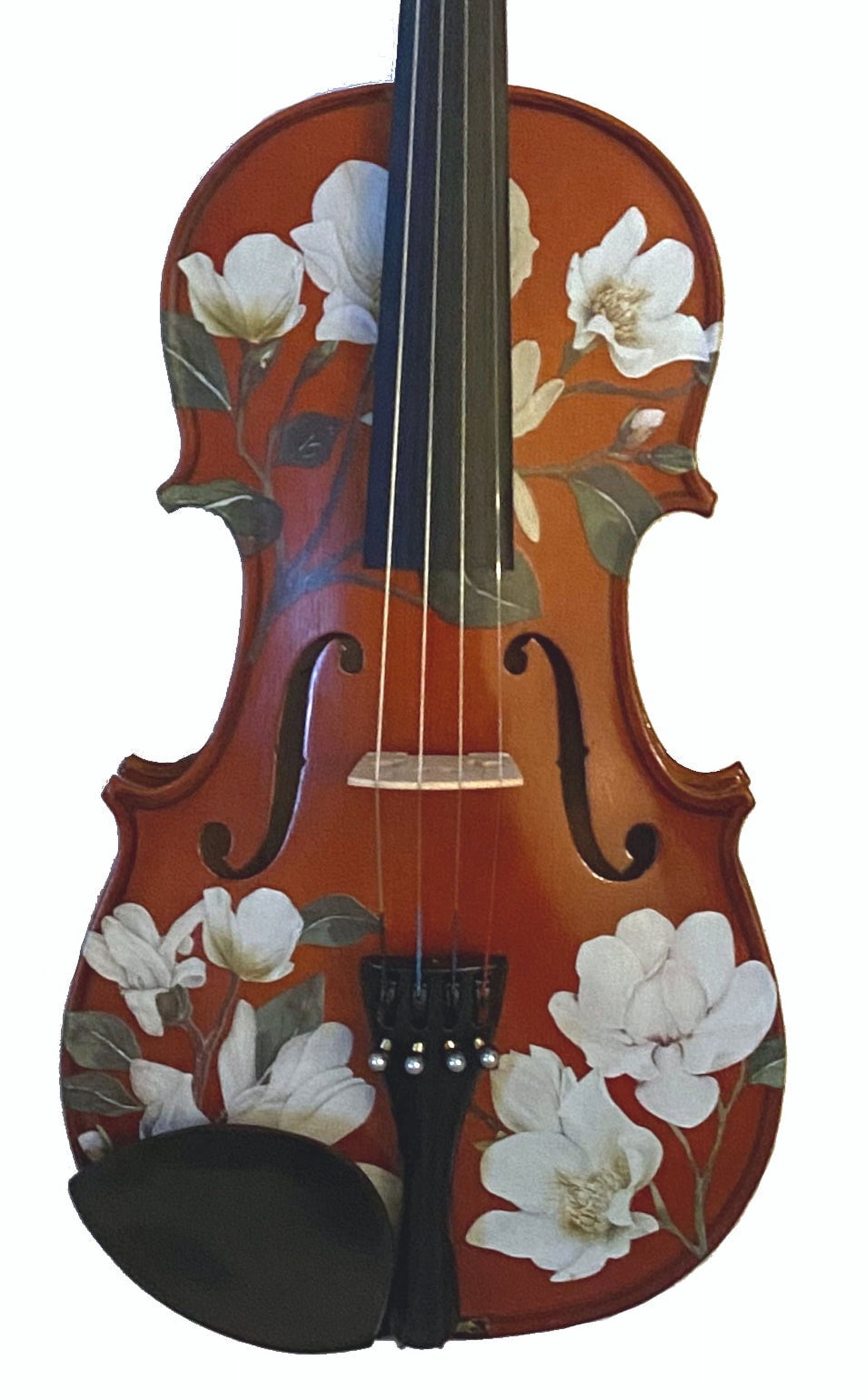Rozanna's Violins Magnolia Heaven Violin Outfit 3/4, Pearl Fine Tuners New