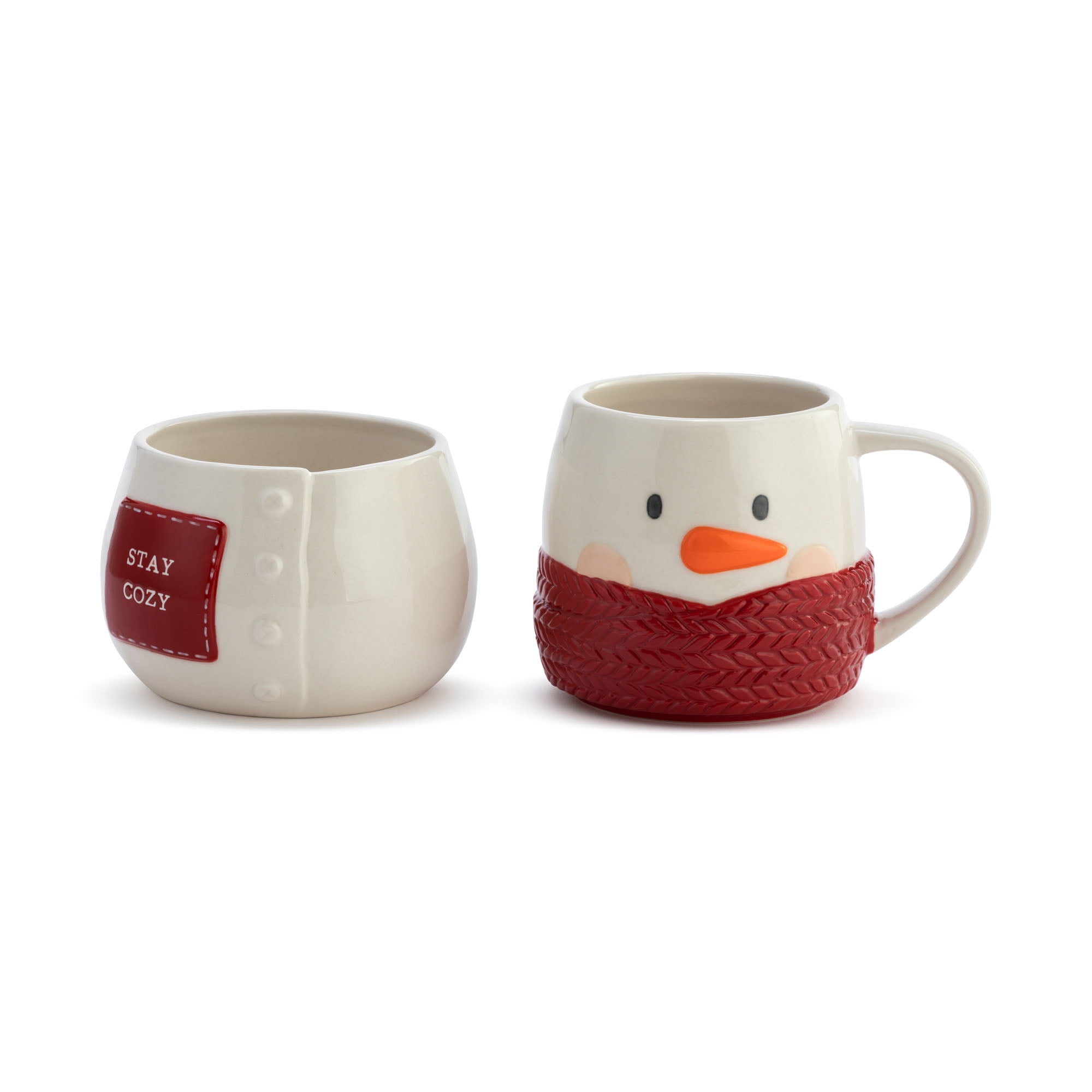 DEMDACO Snowman Stacked Mugs - Set of 2