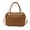 Brown Checkered, variant on Checkered Woven Handbag for Women, Vegan Leather Top Handle Satchel Purse, Retro Checkerboard Crossbody Bag with Detachable Strap(Black )
