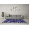 thumbnail image 3 of Ahgly Company Indoor Round Persian Blue Traditional Area Rugs, 6' Round, 3 of 4