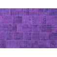 thumbnail image 1 of Ahgly Company Indoor Rectangle Patchwork Purple Transitional Area Rugs, 5' x 8', 1 of 4