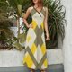 thumbnail image 2 of Diamond Grid Vestido Sin Mangas Vestidos Para Mujer, Vestido Suelto De Verano 2025, 2 of 5