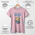 thumbnail image 3 of Girl's Despicable Me Cute One in a Minion Graphic Tee Light Pink X Large, 3 of 8
