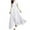 White, variant on Aoochasliy Formal Dresses for Women V-Neck Solid Color Short Sleeve Chiffon Waist Closing Evening Dress Summer!