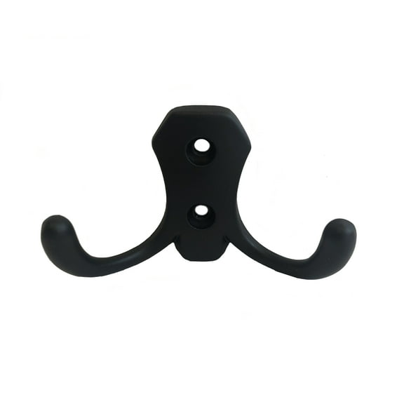 5 Pack Colester Direct Heavy Duty Coat Hook, Black