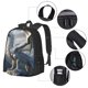 thumbnail image 2 of Fotbe Mountain White Dragon Mochila para Hombre y Mujer - Tela Oxford 600D Resistente - Mochila Impermeable de Gran Capacidad para Escuela, Viajes y Senderismo, 2 of 6