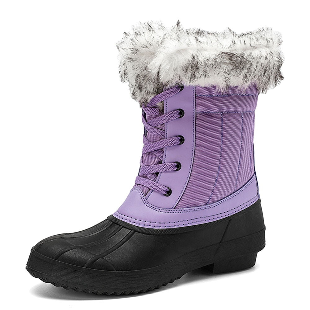Earlde Womens Winter Duck Boots Waterproof Cold Weather Snow Boots ...