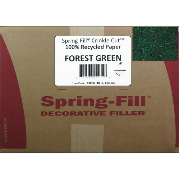 Cindus Krinkle Shred Box 10lb Hunter Green/Forest