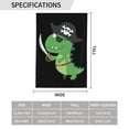 thumbnail image 3 of Pirate Dinosaur Garden Flag 12.5"X18" Outdoor Indoor Garden Decor Porch Banner Sign With Grommets Uv Fade Resistant, 3 of 8