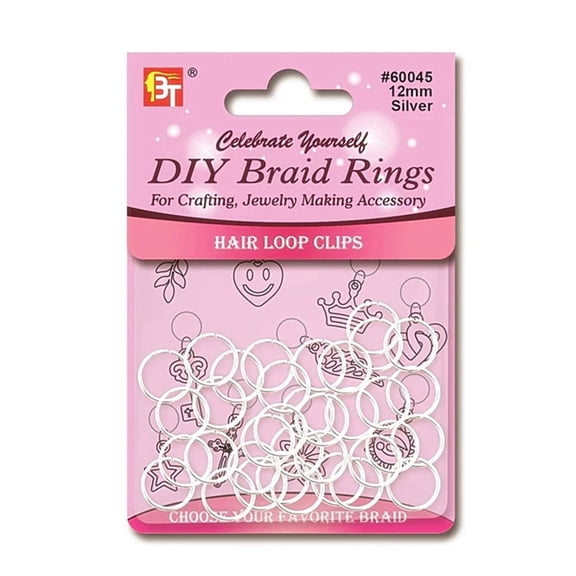 Beauty Town DIY Braid Ring 12 mm Silver BT60045