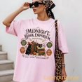 thumbnail image 3 of Midnight Readers Society Shirt, Salem Book Club Shirt, Halloween Witchy Black Cat, Spooky Reader Book Club, Massachusetts Halloween, 3 of 4