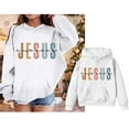 thumbnail image 4 of Teen Boys Hoodies Jesus Loves You Sweatshirt Long Sleeve Graphic Hoodies Cute Loose Pullover Top New Year Sweatshirts Teen Girls Clothes 11-12 Years Cute&nbsp;Boy Girl&nbsp;Clothing, 4 of 6