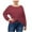 Red, variant on HAiming Womens Long Sleeve Tunic Tops Trendy Crewneck Pullover Shirts Plus Size Loose Casual Solid Color Blouses