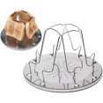 thumbnail image 2 of Folding Camp Stove Toaster,Camper Toaster,Stainless Steel 4 Slice Propane Bread Toaster, 2 of 4