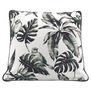 HOMETRENDS 16" x 16" Tropical Birds Outdoor Toss Cushion, Fade Resistant