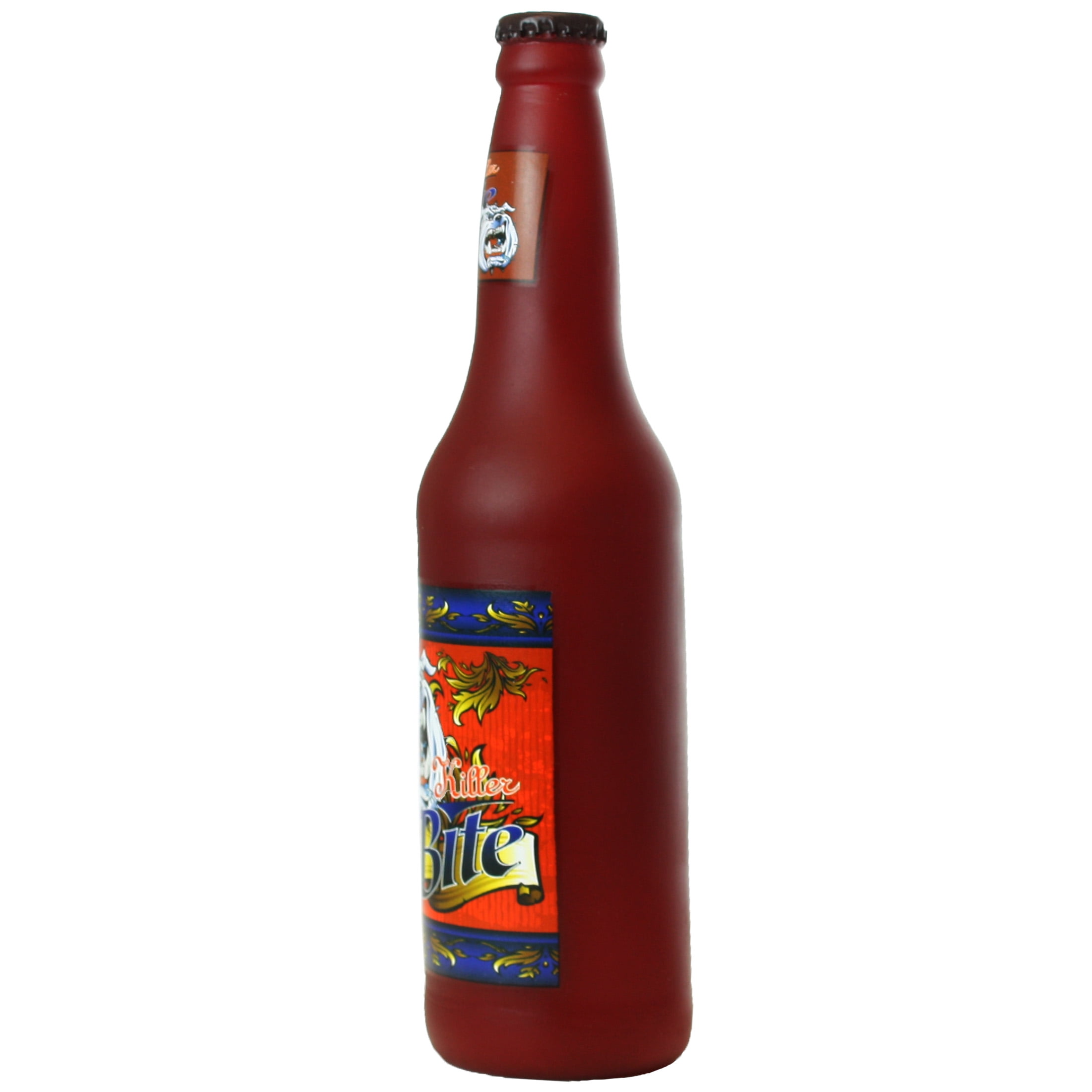 Silly Squeakers Beer Bottle Killer Bite Durable Squeaky Vinyl 2-Pack Dog Toy