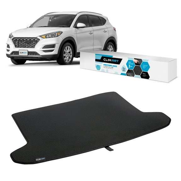 CLIM ART Cargo Liner for Hyundai Tucson 2019-2021 Custom Fit Trunk Mat, with Honeycomb Dirtproof & Waterproof Technology - All-Climate, Heavy Duty, Anti-Slip Cargo Liner, Luggage - FL01116037