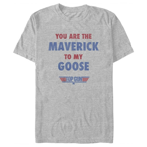 Men's Top Gun You Are the Maverick to My Goose Graphic Tee Athletic Heather Small
