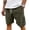 Army Green, variant on LWavelet Mens Corduroy Shorts Casual Elastic Waist Drawstring Summer Beach Shorts,Pink M