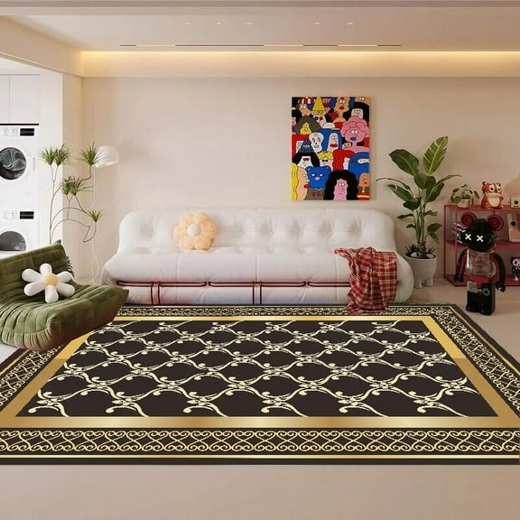 European Luxury Living Room Carpet Geometry Room Decor Rug Bedroom Cloakroom Decoration Large Area Rugs Washable Floor Mat ковер