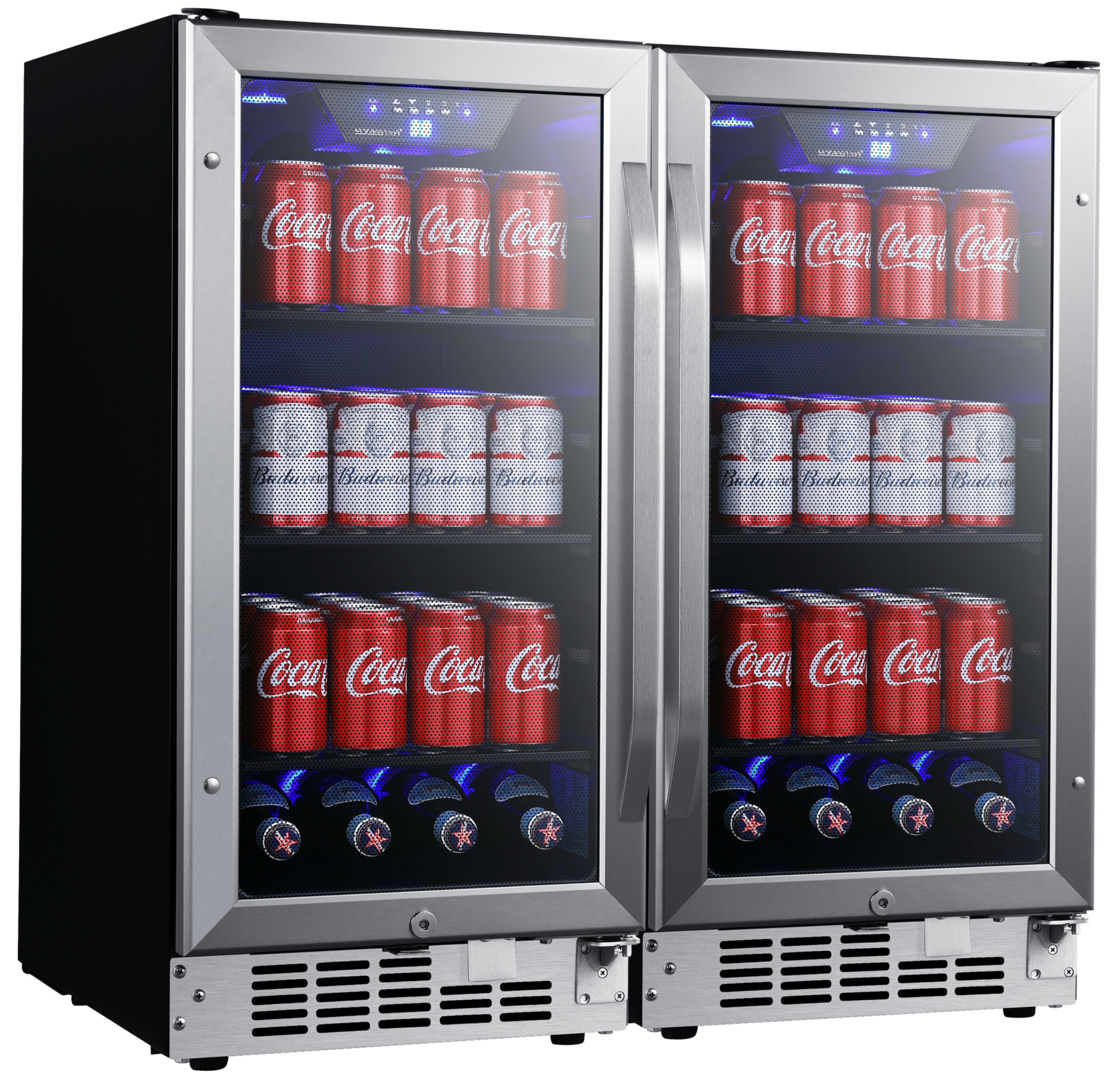 Edgestar Cbr902sgdual 30" Wide 160 Can Built-In Side By Side Beverage Cooler - Stainless - image 2 of 2