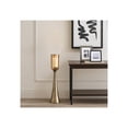 thumbnail image 2 of Elegant Glass Hurricane Candle Holder for Home Decor - Decorative Tall Pillar Candlestick Holder for Dining Room - Modern House Accent for Console Table and Living Room Decor - 34", Gold, 2 of 13