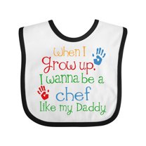 Inktastic Chef Like Daddy Boys or Girls Baby Bib