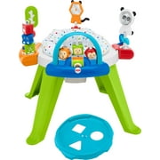 Fisher-Price 3-in-1 Spin & Sort Infant Activity Center and Toddler Play Table, Retro Roar, Unisex
