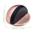 thumbnail image 2 of HEMOTON 2pcs Oval Hooded Door Stop Steel Round Doorstop Bathroom Round Door Stoppers, 2 of 8