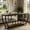 Black, variant on Fnova 70.9" Console Table, Entertainment Center TV Stand with Storage Shelves, Industrial Entryway Sofa Table for Living Room, Entryway, Hallway