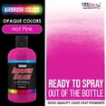 thumbnail image 2 of U.S. Art Supply 8-Ounce Opaque Hot Pink Airbrush Paint, 2 of 8