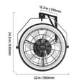 thumbnail image 3 of VEVOR Wall Mounted Fan with Lights, 22 inch Wall Mount Fan with Remote, 6 Speeds Plug in Wall Fan, Reversible, Dimmable 3-color Lighting, Timer, 360°Adjustable Tilt for Workshop, Patio, Home, 3 of 9