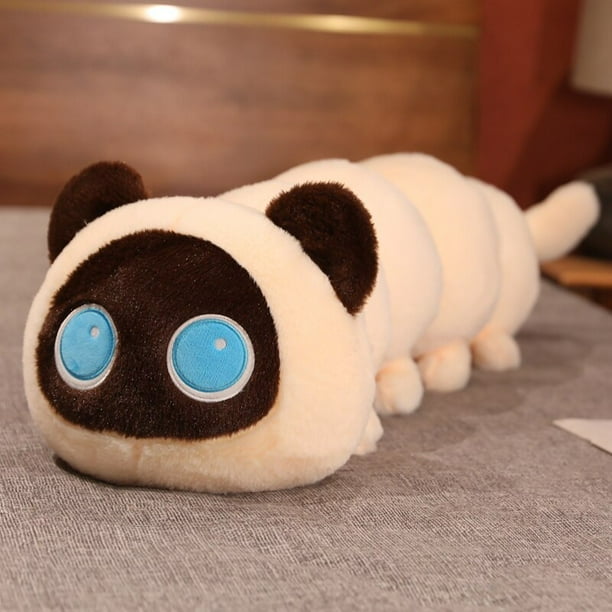 Cojín de gato de peluche suave de 50-130CM, sofá de gusano de oruga, Animal relleno, muñeca creativa, juguetes para niños y niñas zhangyuxiang LED