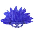 thumbnail image 2 of Uaswgudfs Unisex Glitter Feather Masquerade Eye Mask | Carnival Costume Accessory for , Mardi Gras - Matte Colorful Feathers, 2 of 2
