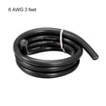 thumbnail image 3 of Uxcell 6AWG Flexible Soft Electric Wire Strands Silicone Black 1pcs, 3 of 4