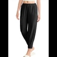 thumbnail image 3 of Pantalones de Yoga Largos para Mujer, Ajustados, Informales, Cómodos, para Gimnasio, Senderismo, Cintura Elástica, Color Negro, Talla M, 3 of 8